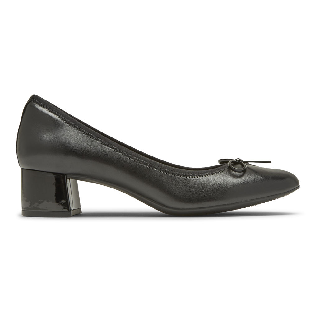 Rockport Singapore Womens Pumps - Total Motion Sydney Bow Black - RK0934768